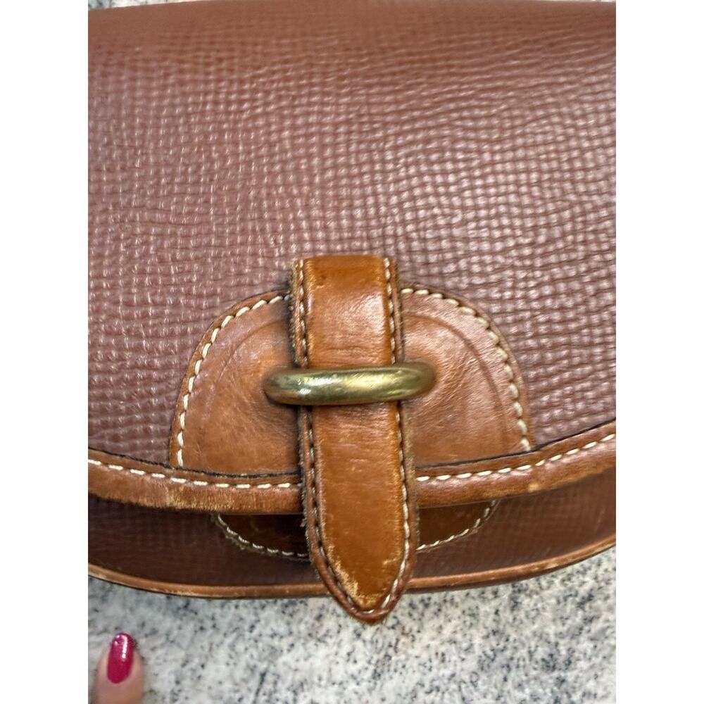 VTG 90’s Coach Cassidy Mini Crossbody Brown Gold Hardware USA Dakota Saddle Rare - Picture 2 of 12